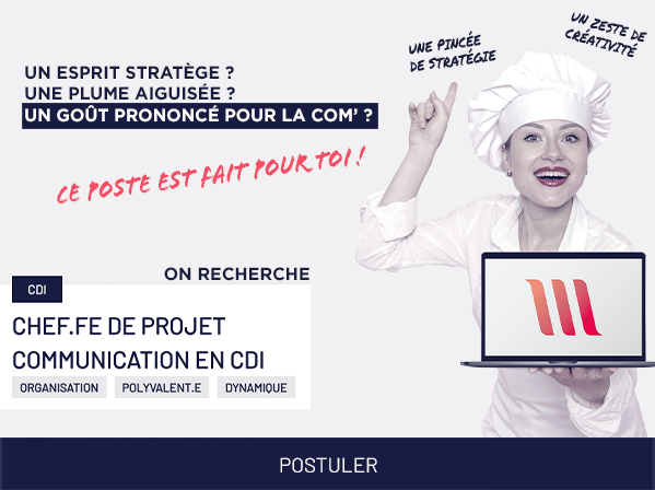 Recrutement Chef.fe de projet communication