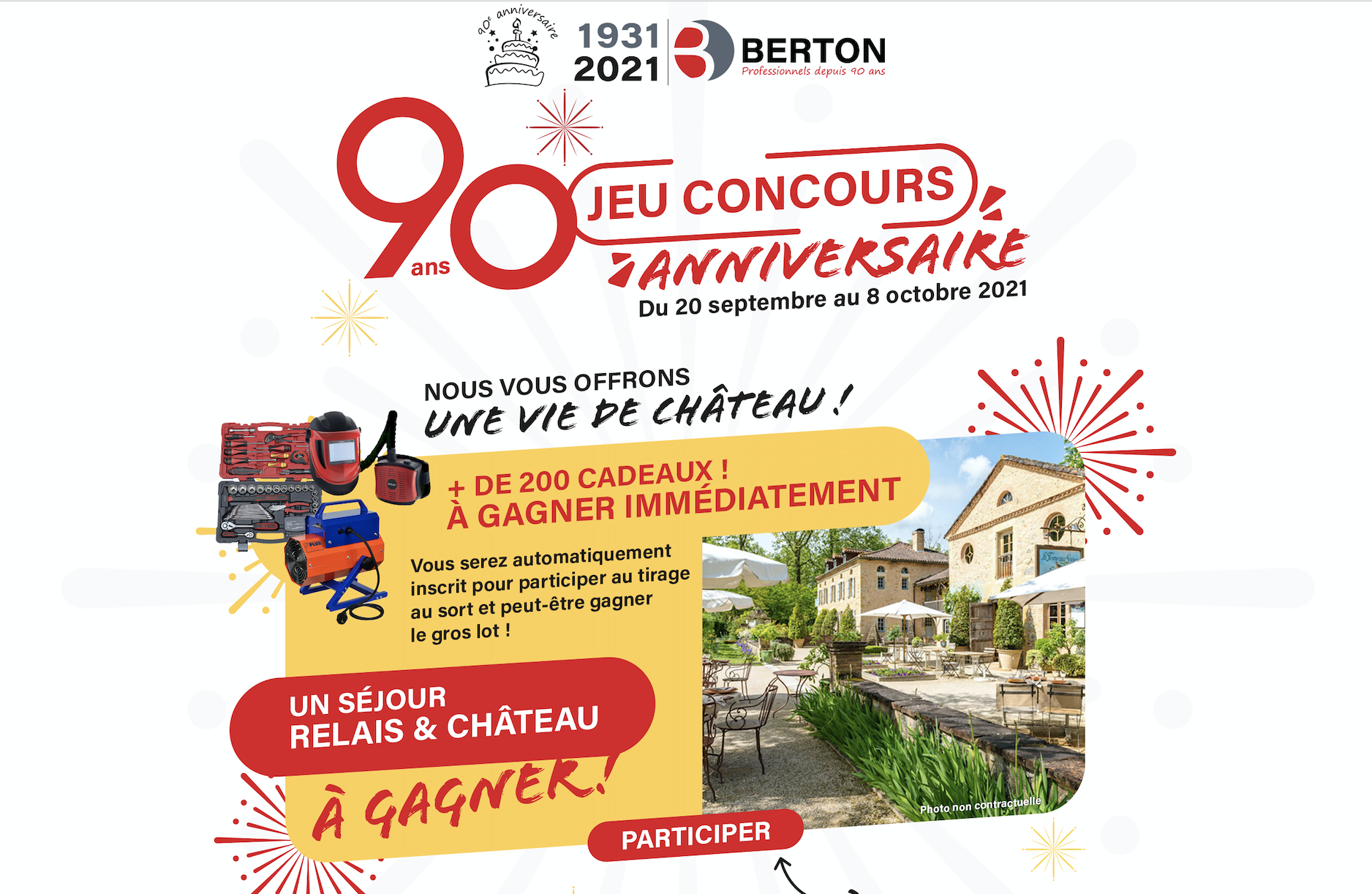 Berton fête son 90ème anniversaire au travers d’un jeu concours web