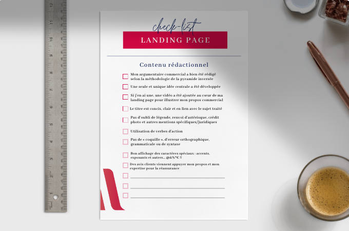 Checklist Landing page