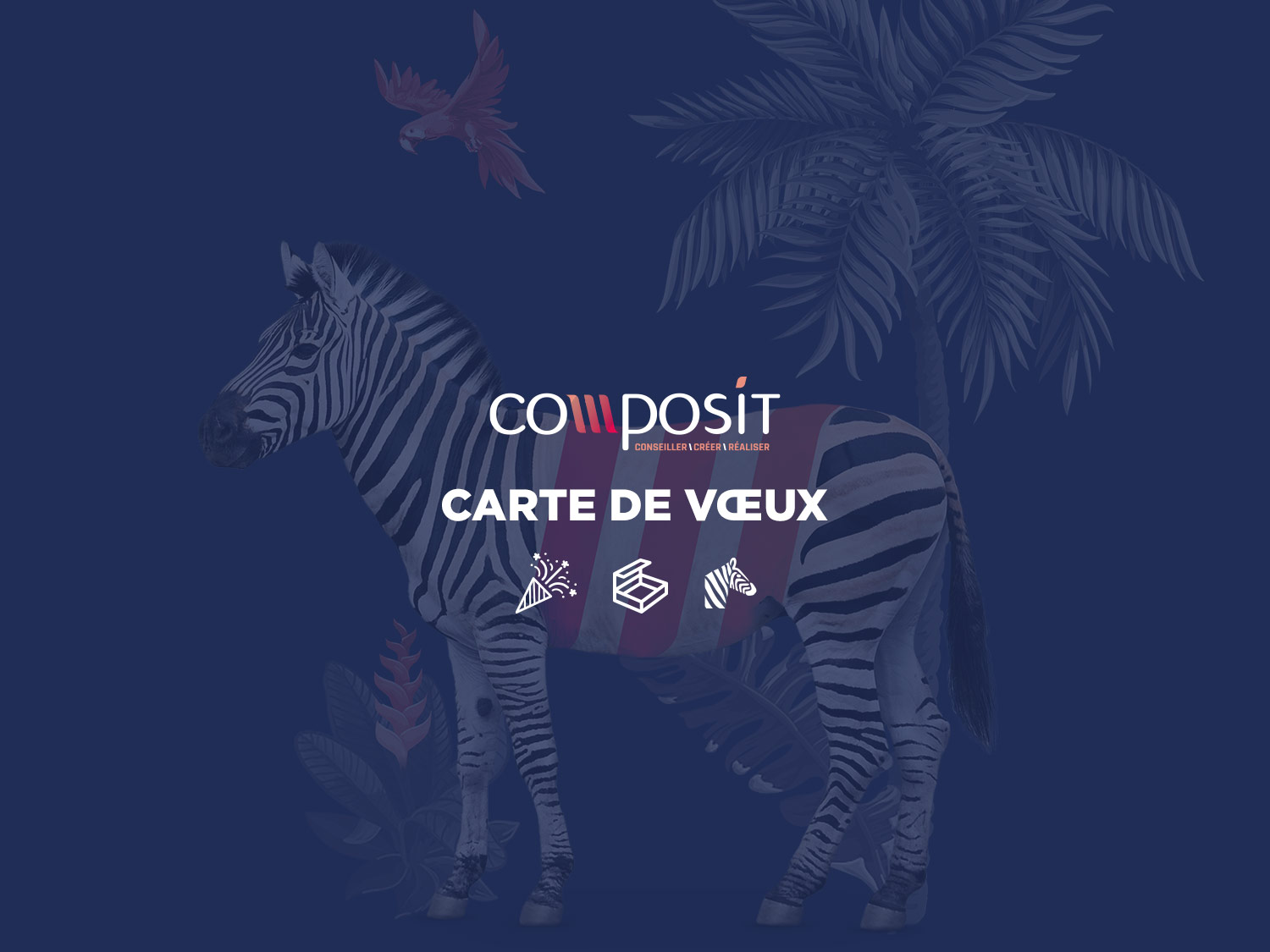 Carton plein pour notre carte de vœux print